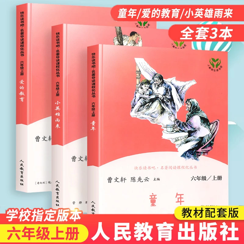 任选六年级课外阅读书骑鹅旅行记童年红岩爱的教育鲁宾逊英雄雨来