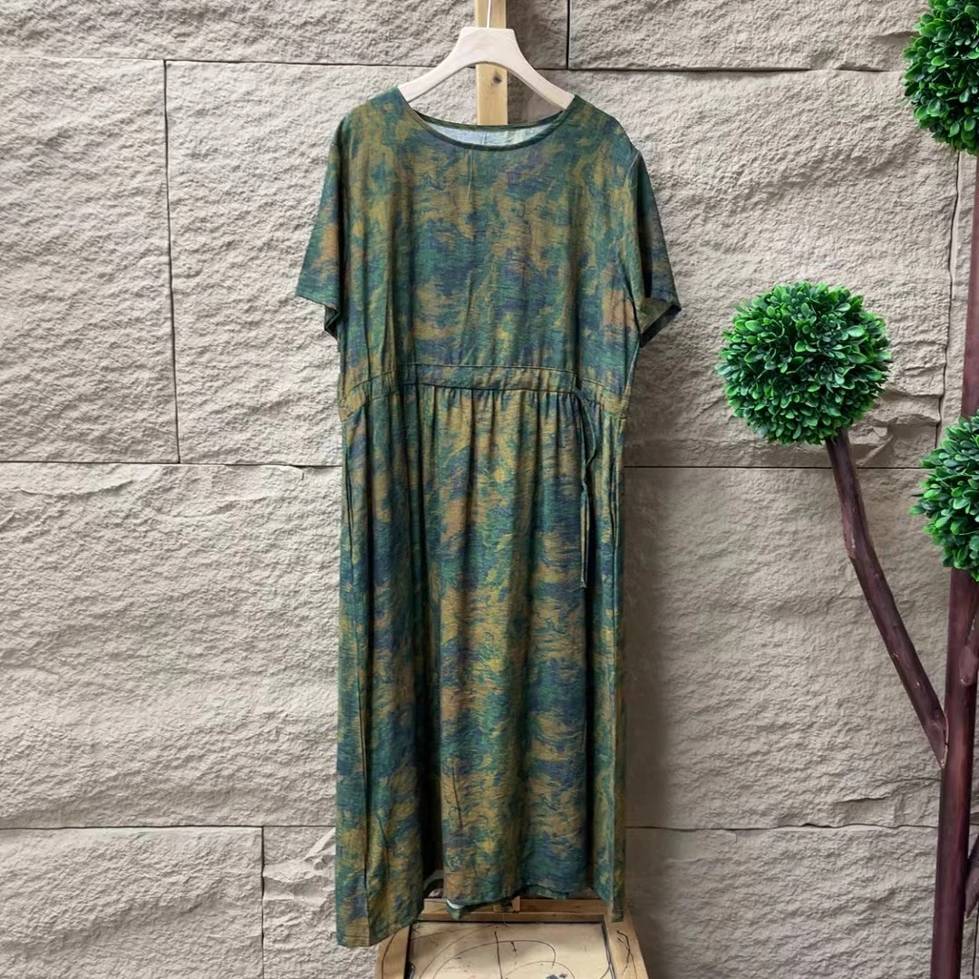 5661新款夏季休闲气质减龄优雅连衣裙QZ