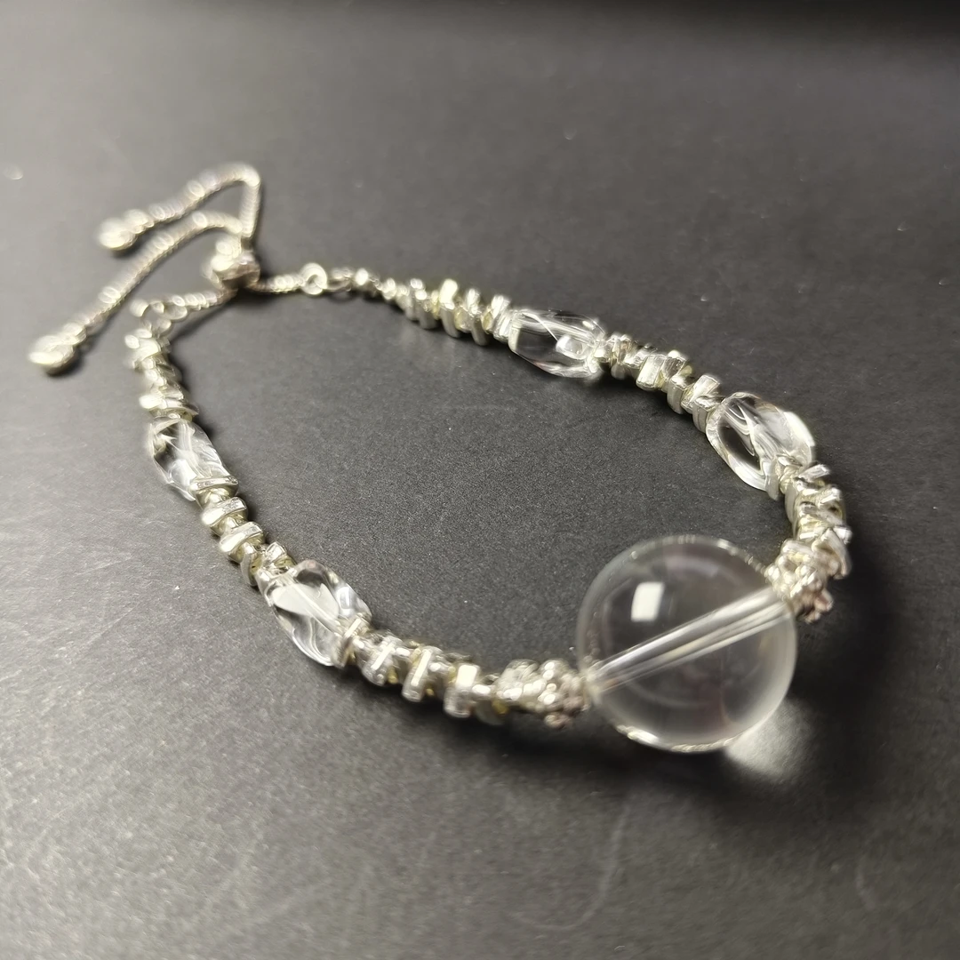 白水晶极简风设计款手链