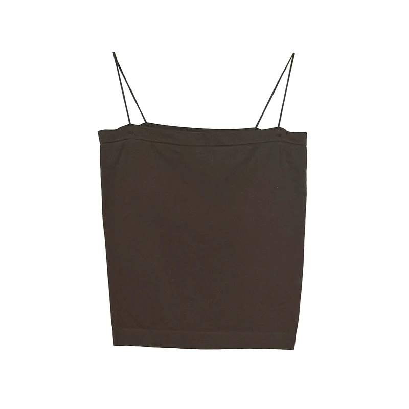 谜底吊带上衣女2025夏新品百搭日常轻盈紧身运动短内搭252MN0695