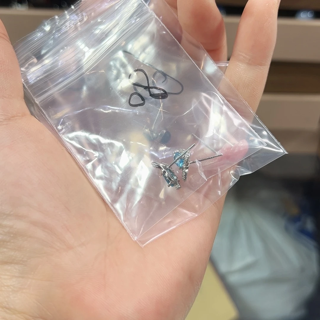 未镶嵌手链水晶耳钉