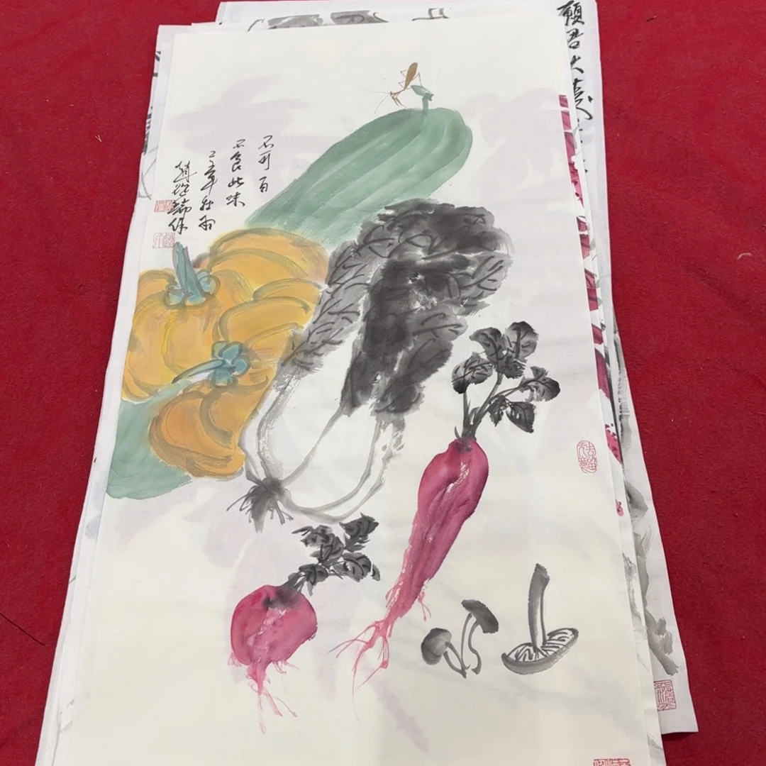 国画花鸟的翅膀是由一