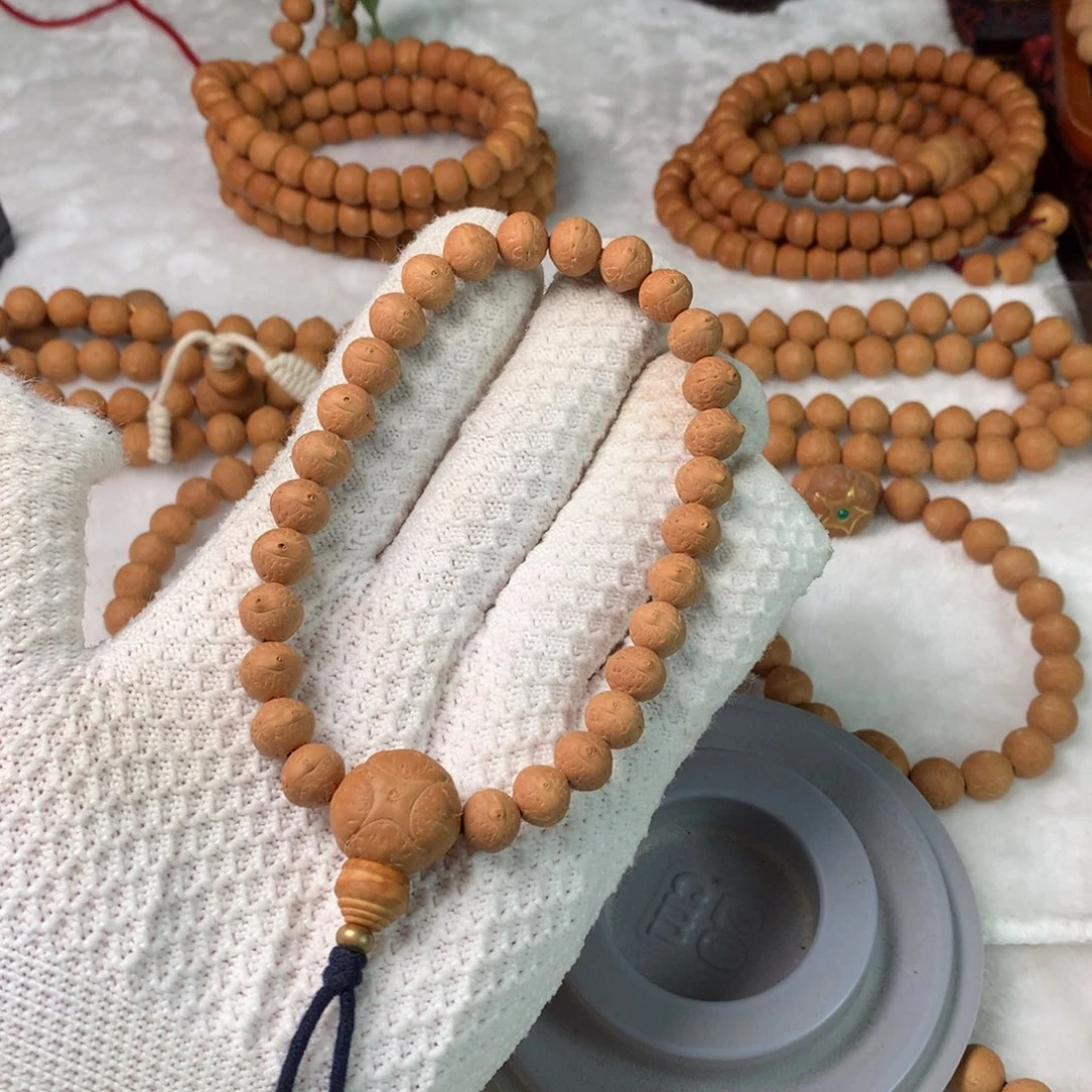 如***水凤眼菩提手串10实心手持