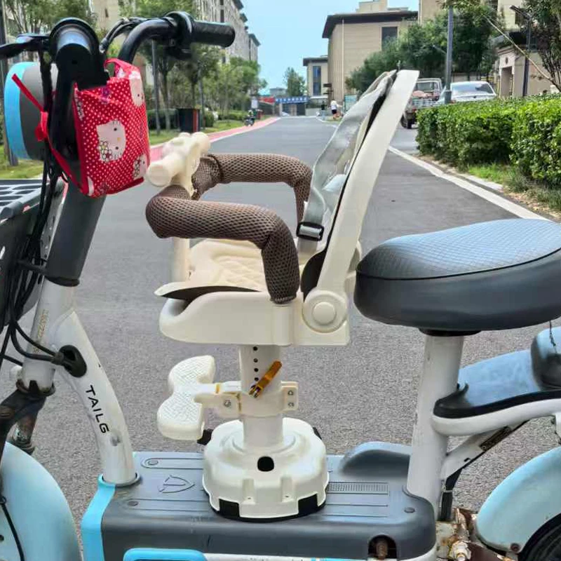 电动车前置座椅可躺适合婴儿小孩电瓶车宝宝坐椅踏板车婴儿安全凳