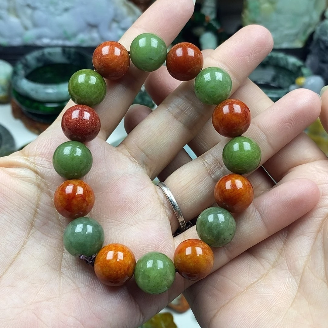 颈饰未镶嵌翡翠手串