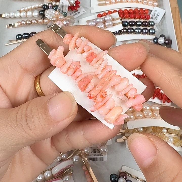淡水珍珠发饰未镶嵌
