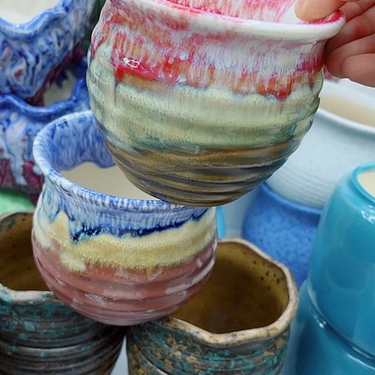 多肉绿植陶瓷花盆9.9包邮，有空