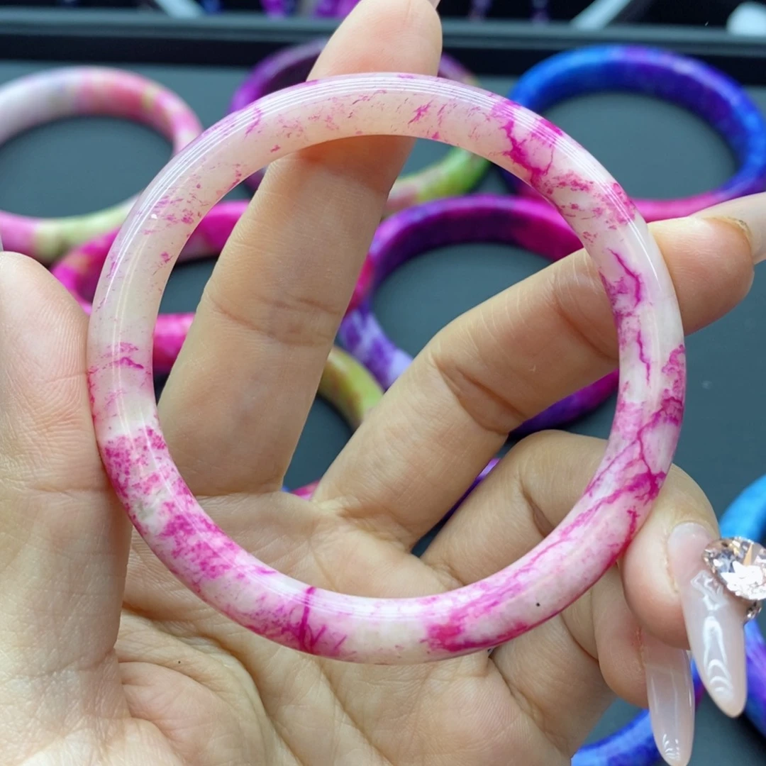 非金属珐琅199260主播推荐冰桃红美人条55-56圈口