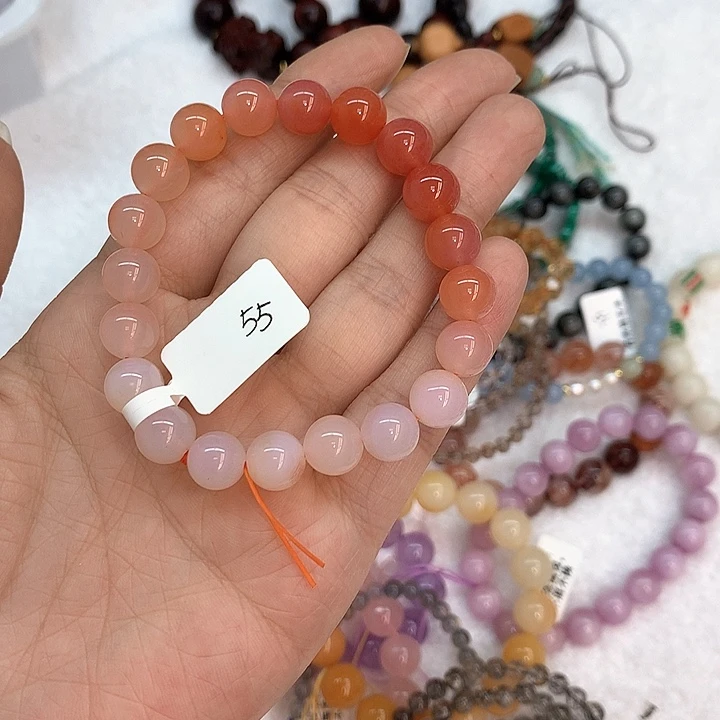 玛瑙/玉髓手串未镶嵌卡10