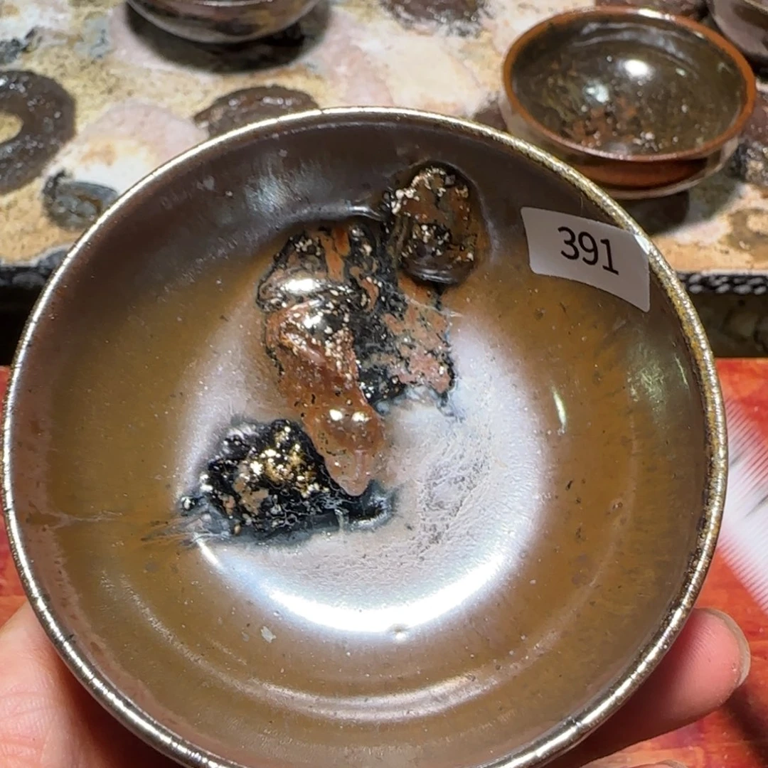 柴烧建盏茶盏茶杯391