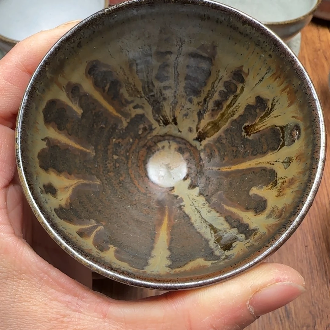 柴烧建盏茶盏茶杯84