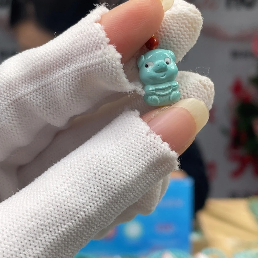 绿松石未镶嵌挂件