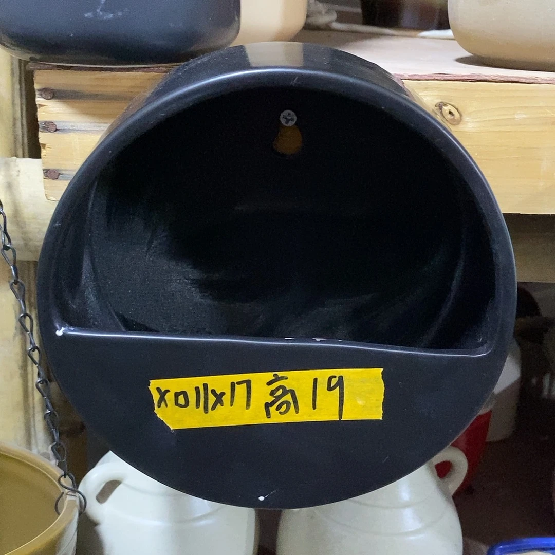 陶摆件陶盆有孔 瑕疵介意勿拍