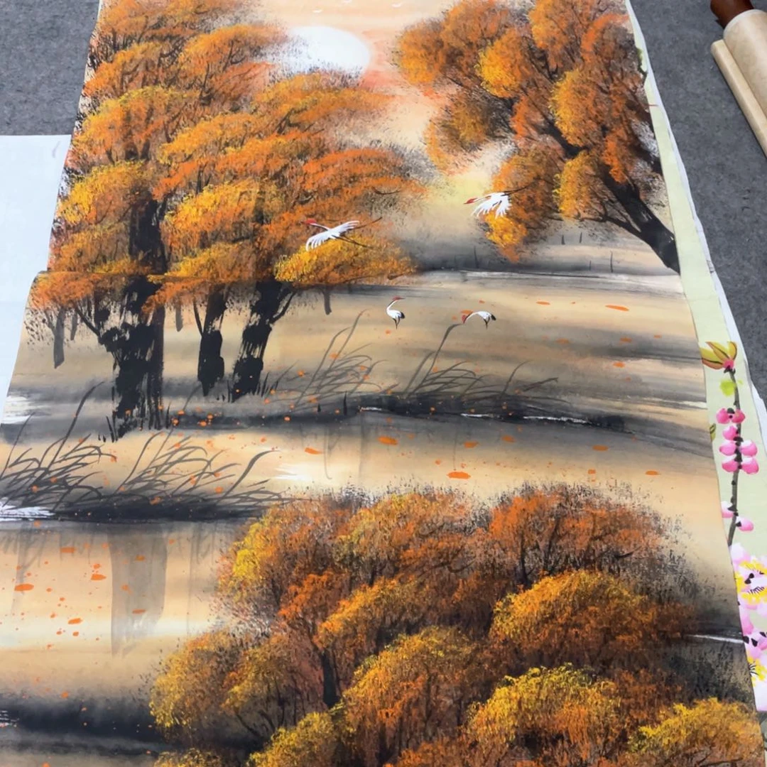 国画国画作品画心一张