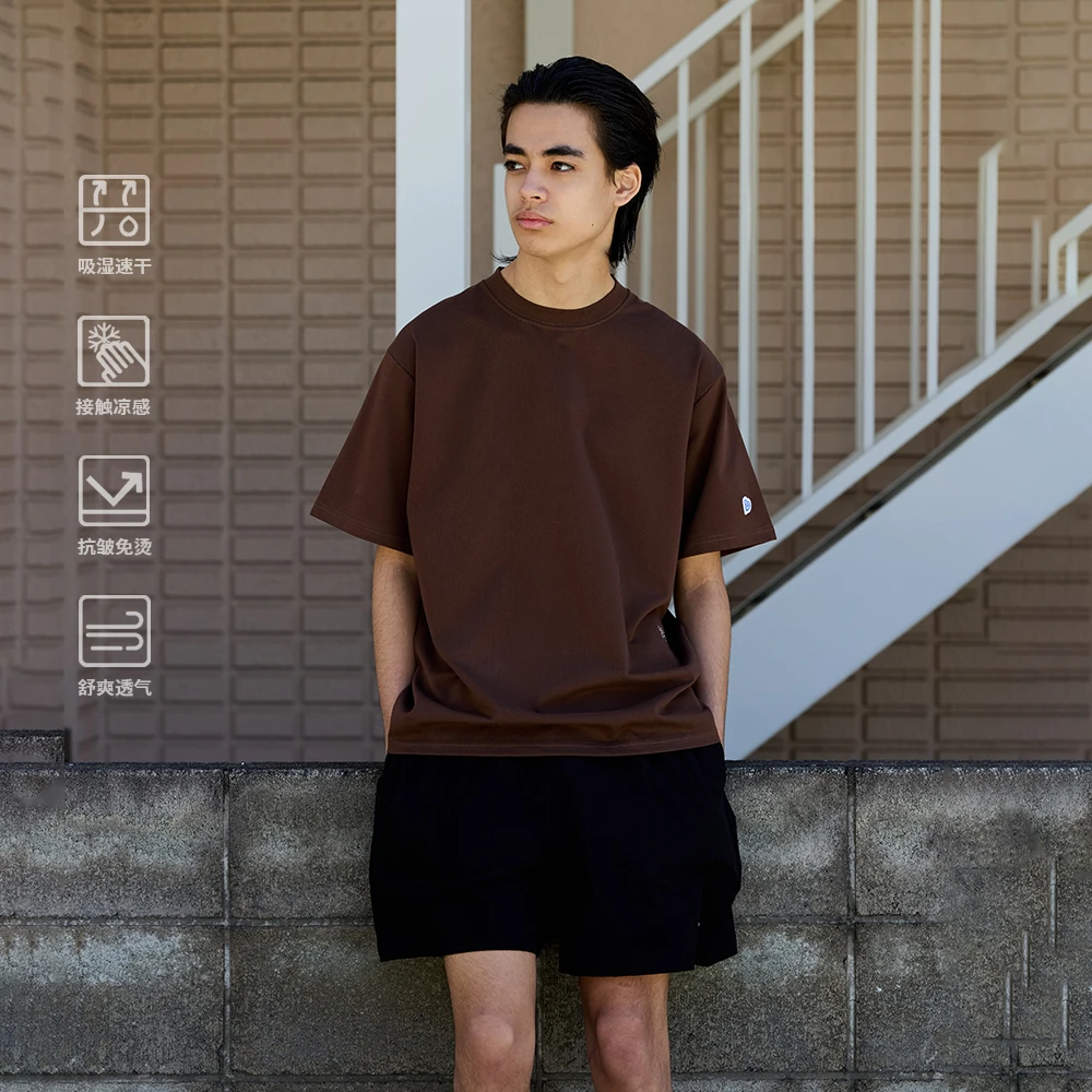 [轻量速干]BENT IDEA夏季新款 Sorona®冰川速干凉感海浪短袖男