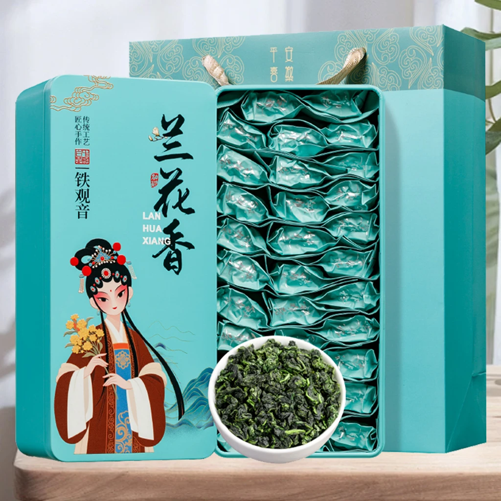 得韵堂浓香型铁观音 安溪兰花香茶叶传统手工500克礼盒装