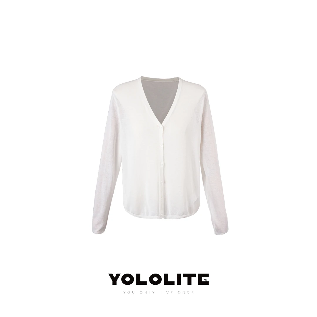 YOLOLITE【知否】2671薄款针织防晒衣开衫外套夏季新款百搭长袖上衣