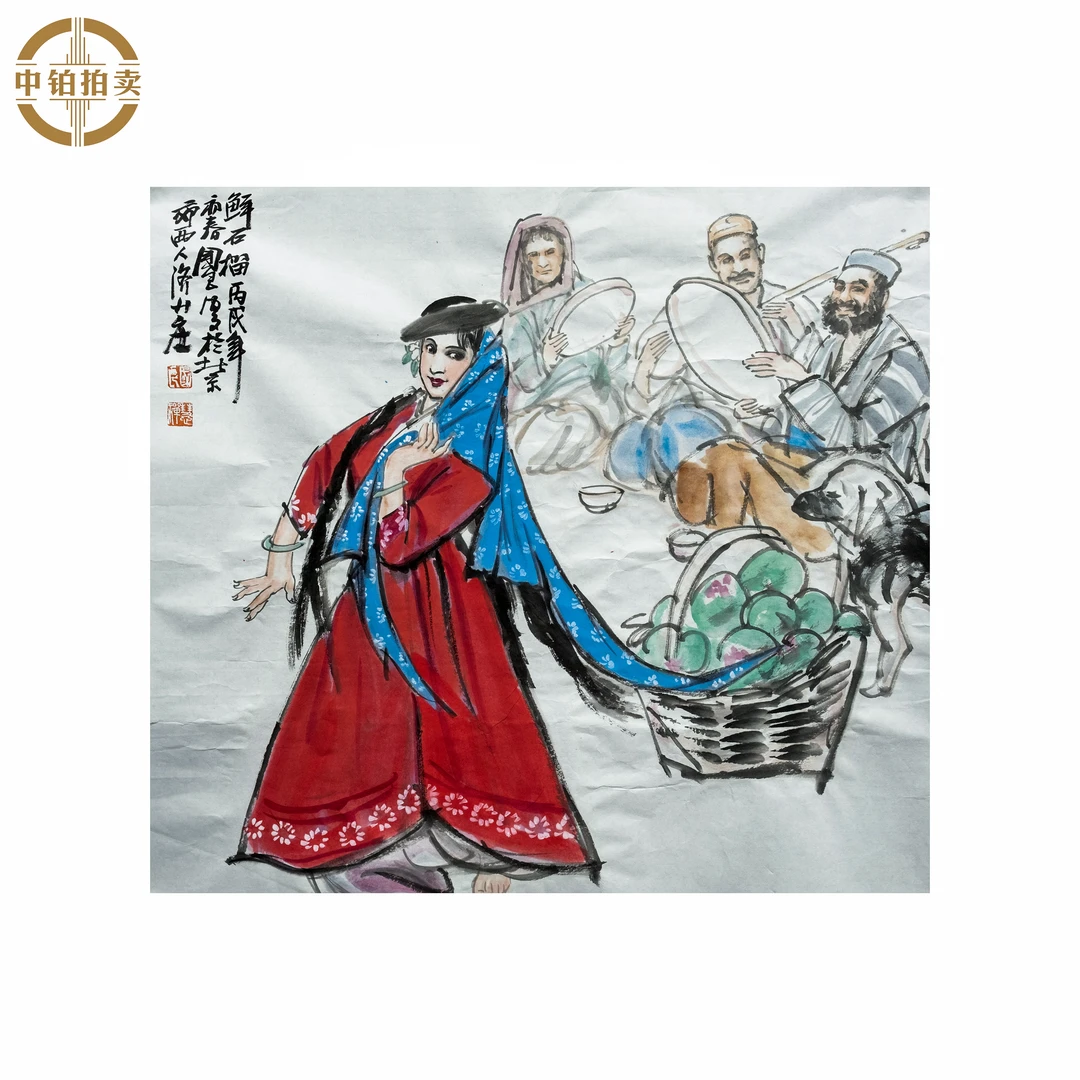 lot0155 史国良 人物 软片 68cm*68cm 约4.2平尺