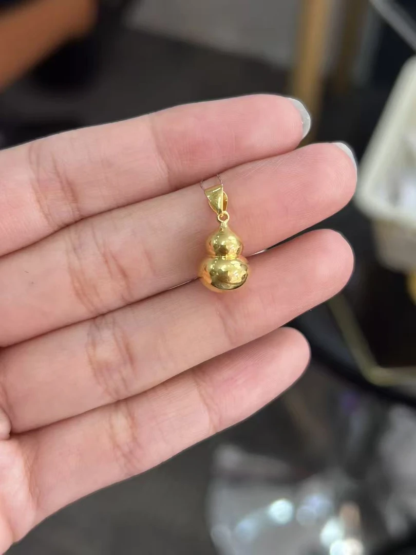足金999 亮面葫芦吊坠2.02