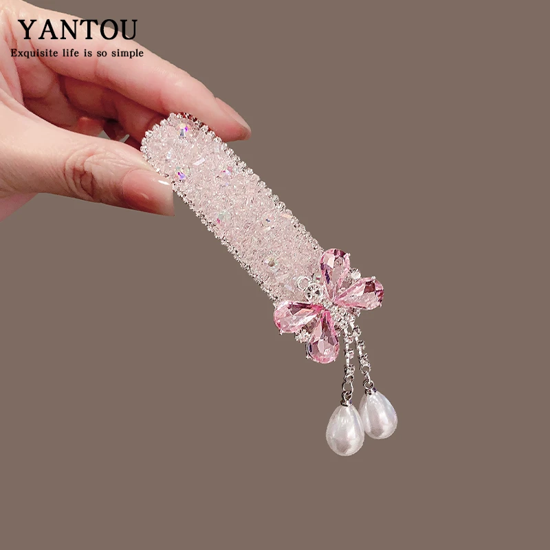 发夹边夹侧边小夹子头饰前额刘海夹高级感精致发卡少女bb夹一字夹