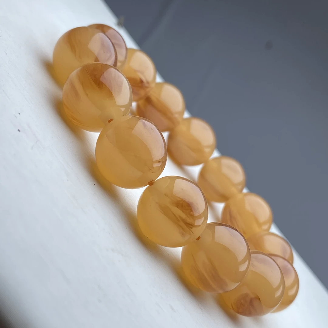 SZ-131号高品质奶黄牙色16mm手链多样性发一件