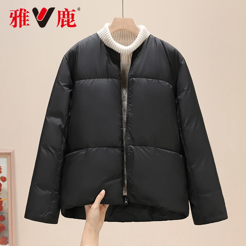 2025年雅鹿冬季加厚短款羽绒女款短款保暖羽绒服百搭YD501Z04040