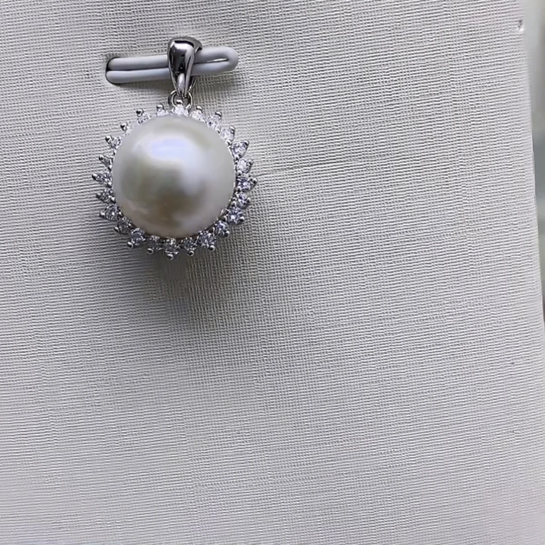 珍珠耳钉项链DIY