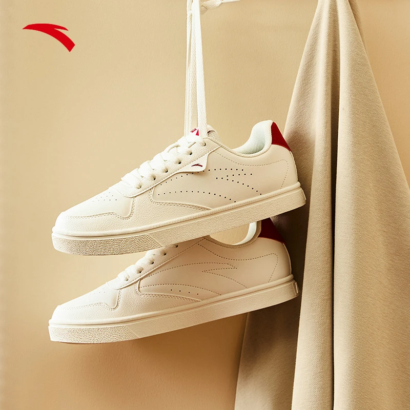 安踏经典小白鞋丨轻便防滑耐磨经典板鞋春夏男女百搭国货运动鞋