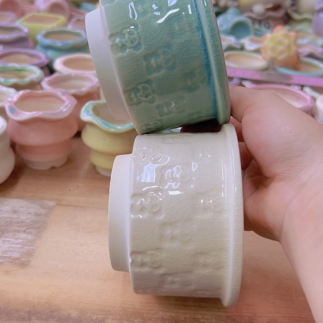 陶瓷花盆当场满12包邮