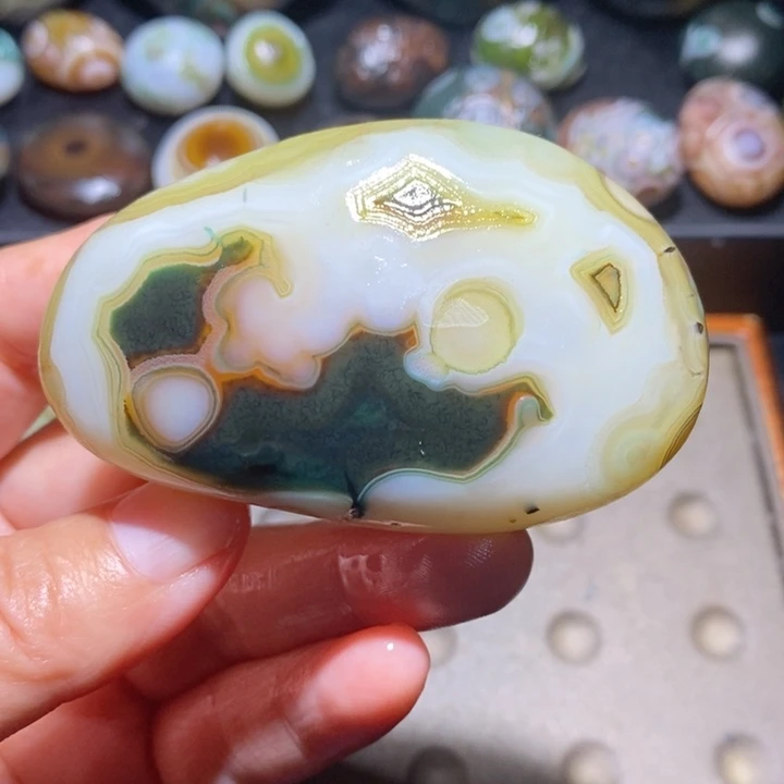 未镶嵌玛瑙/玉髓珠宝半成品10