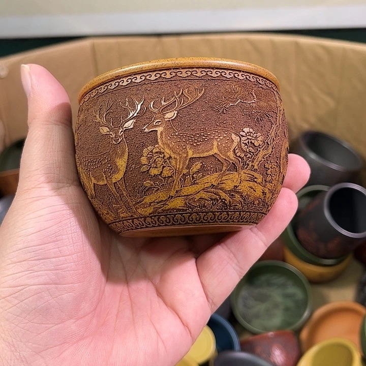 茶杯紫砂全手工紫砂主人杯