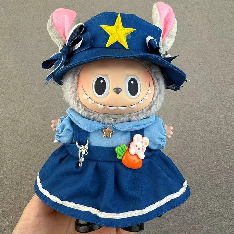 拉布布服饰兔子警官{帽子+连衣裙}{不带娃}