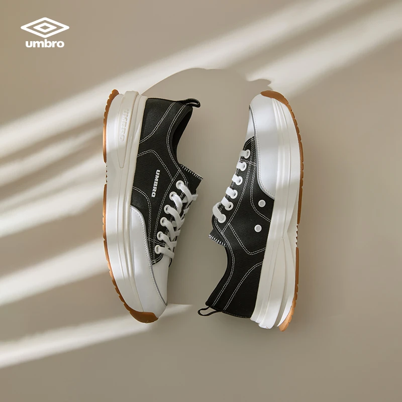 umbro茵宝TOBY曲奇帆布鞋厚底增高女鞋运动复古男鞋U1125250701