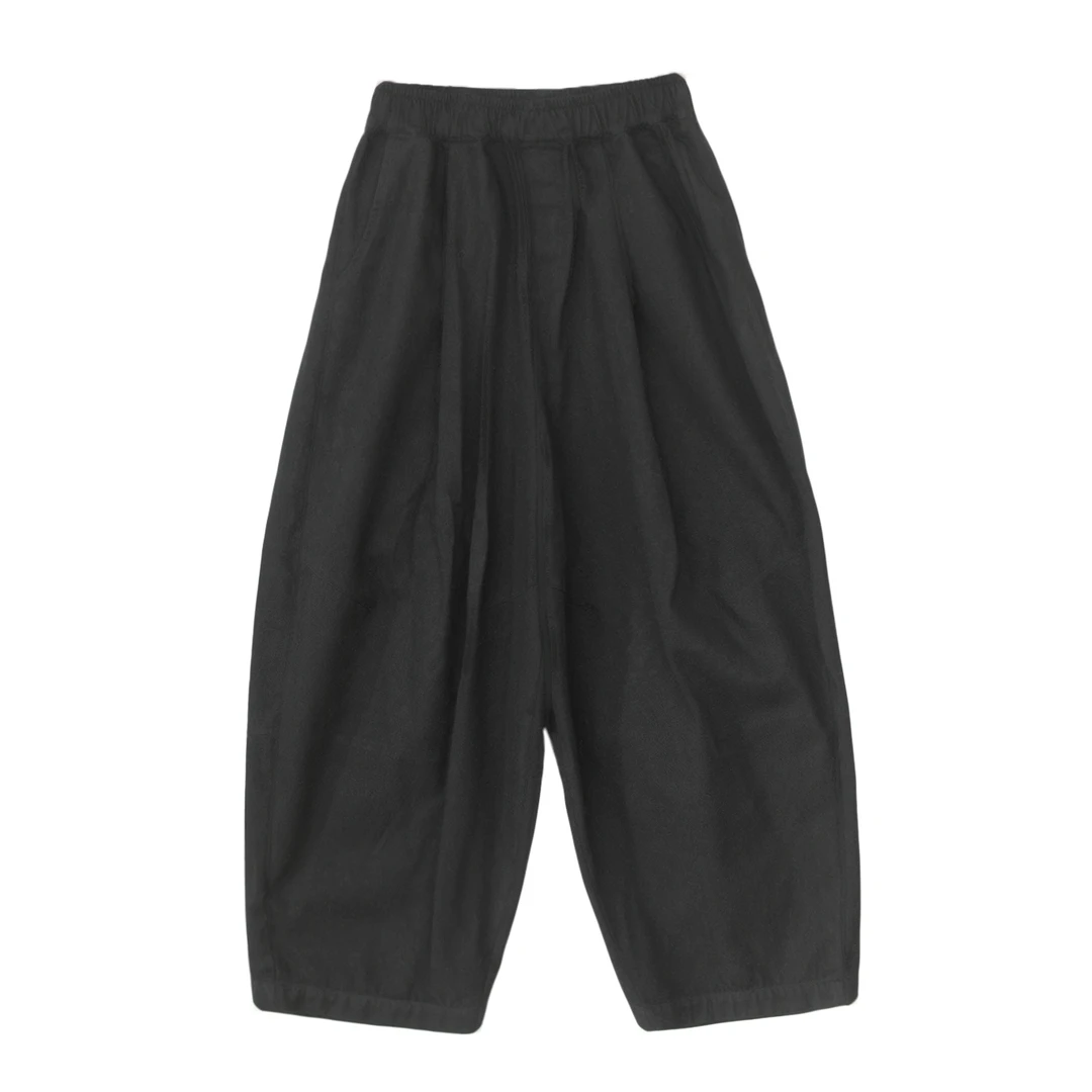 【麻念】裤长94-96 春季时尚休闲纯色宽松女装休闲裤D2518