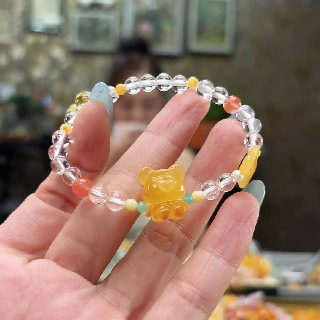 未镶嵌琥珀手链琥珀