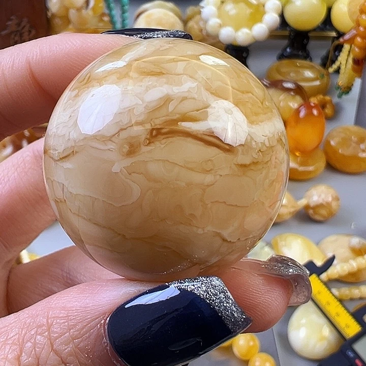 蜜蜡颈饰未镶嵌咖***糖蜜蜡