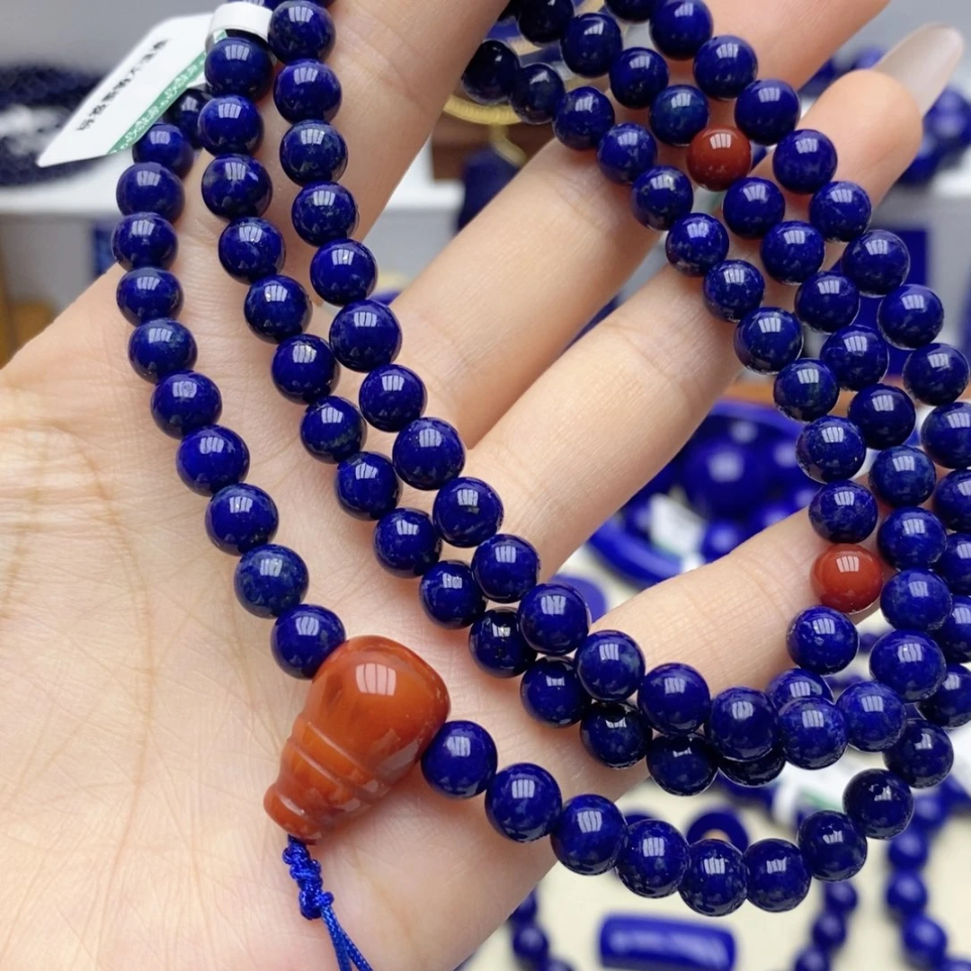 未镶嵌青金石手链6.4mm