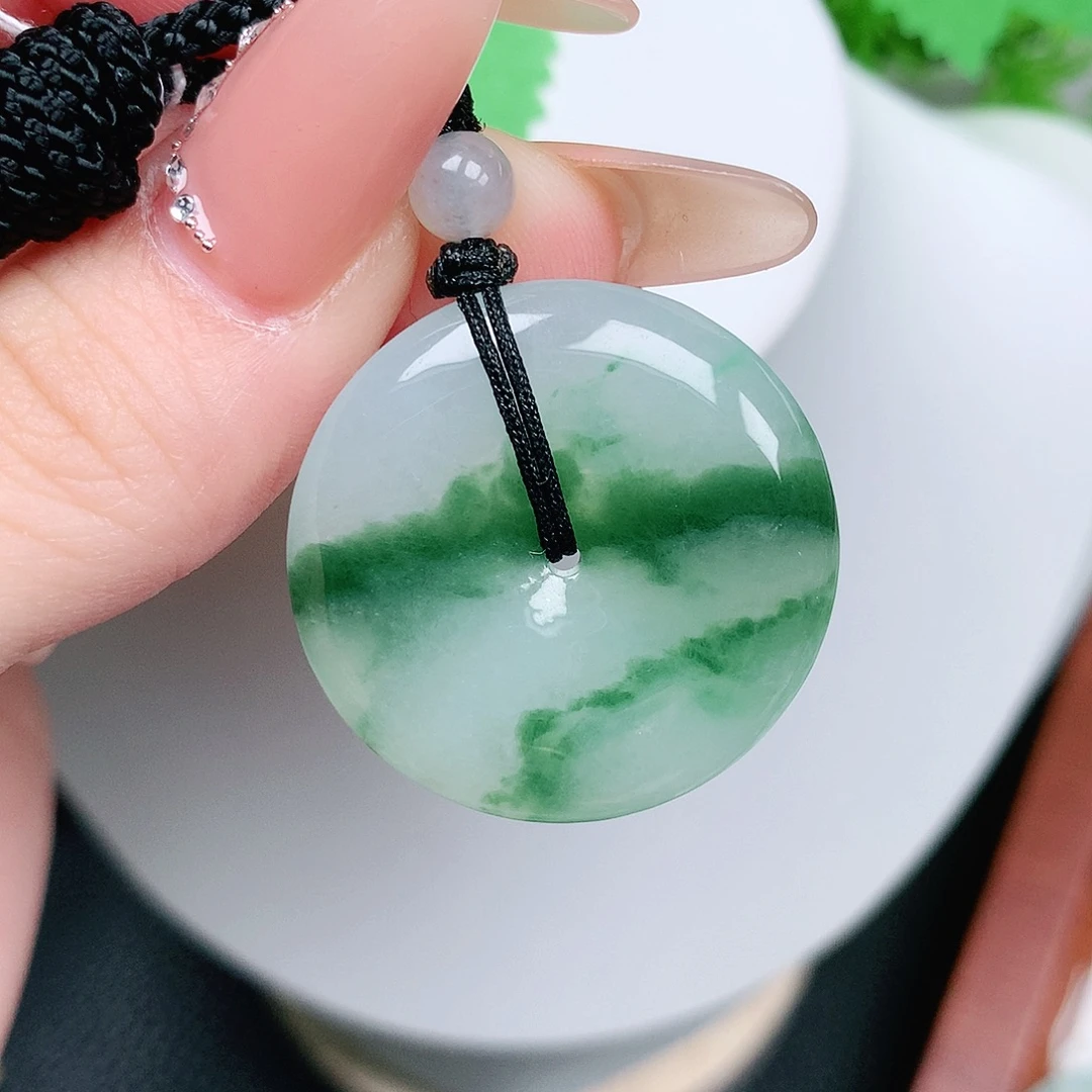 翡翠未镶嵌颈饰平安29-5.8