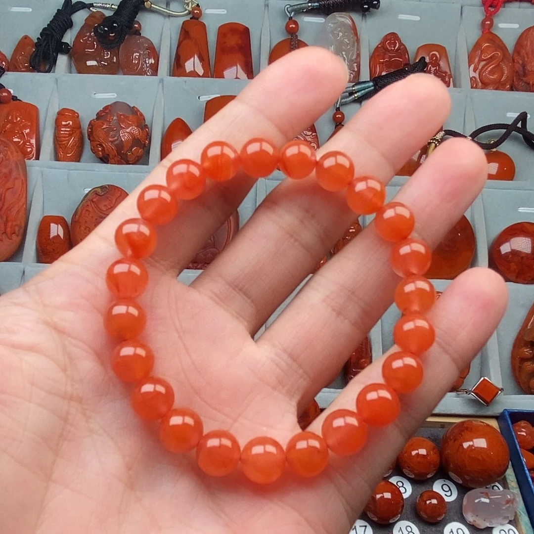 南红玛瑙未镶嵌手串