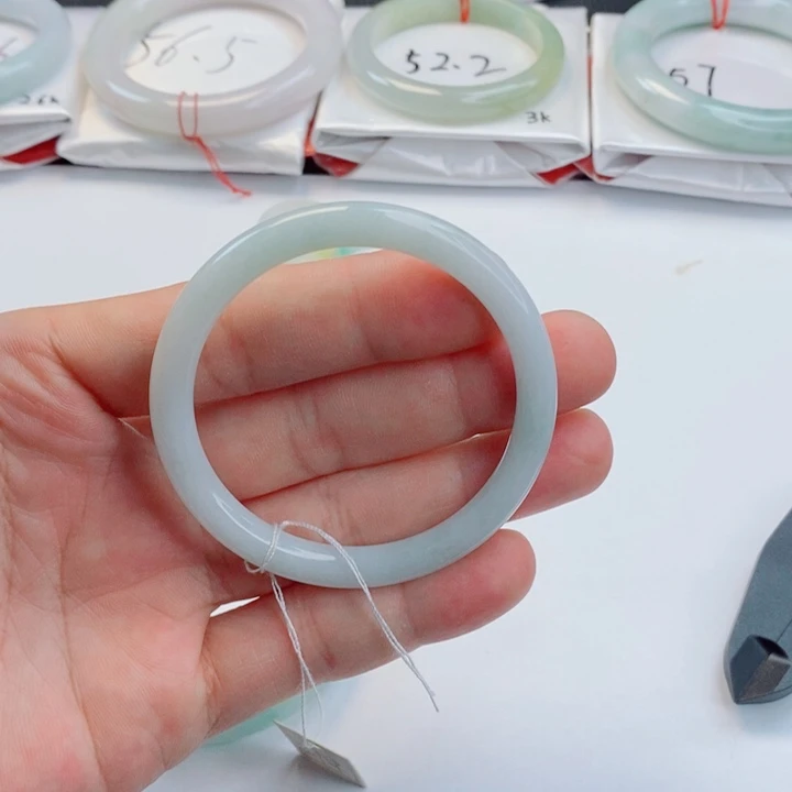 未镶嵌手镯翡翠53-54美人条