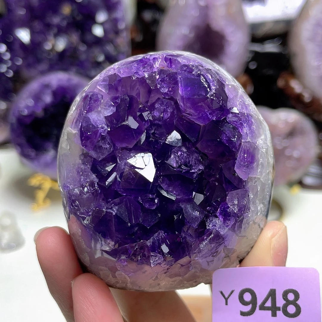 紫晶摆件未镶嵌晶震