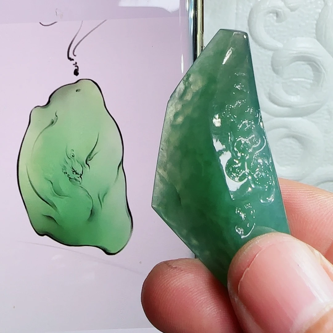 未镶嵌定制翡翠缅甸天然A货翡翠含老师工艺
