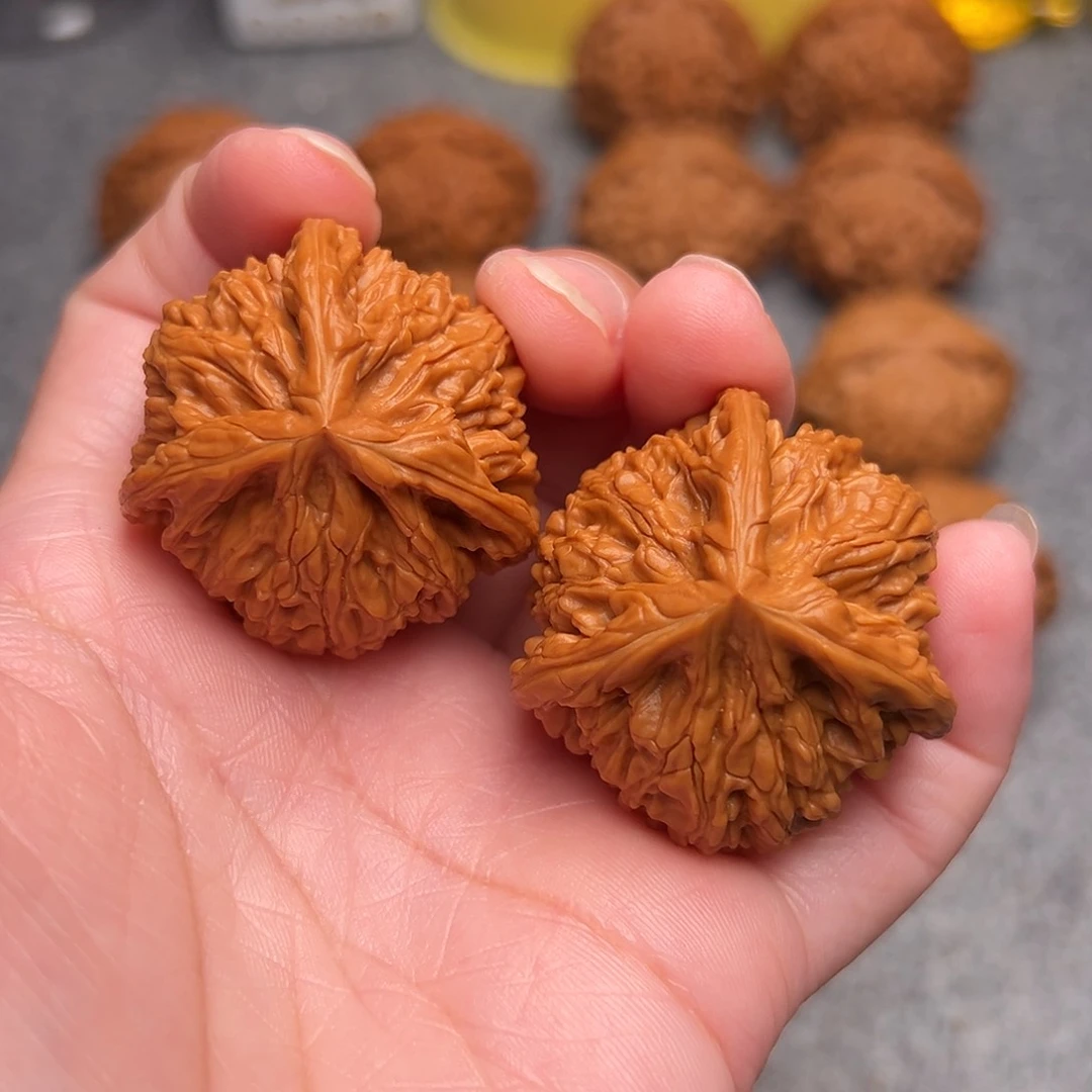 把件文玩核桃落**风精品御龙粗筋三棱39全品