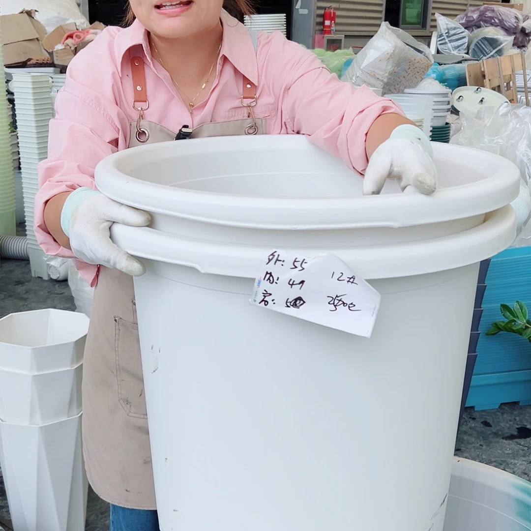 瑕疵四季盆12#白色2个无托