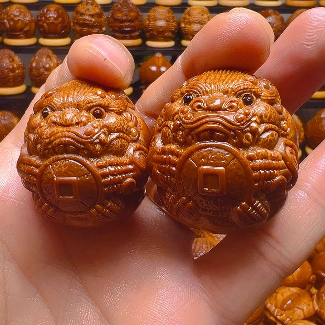 ༺***༻橄榄核手串/手链貔緧一对