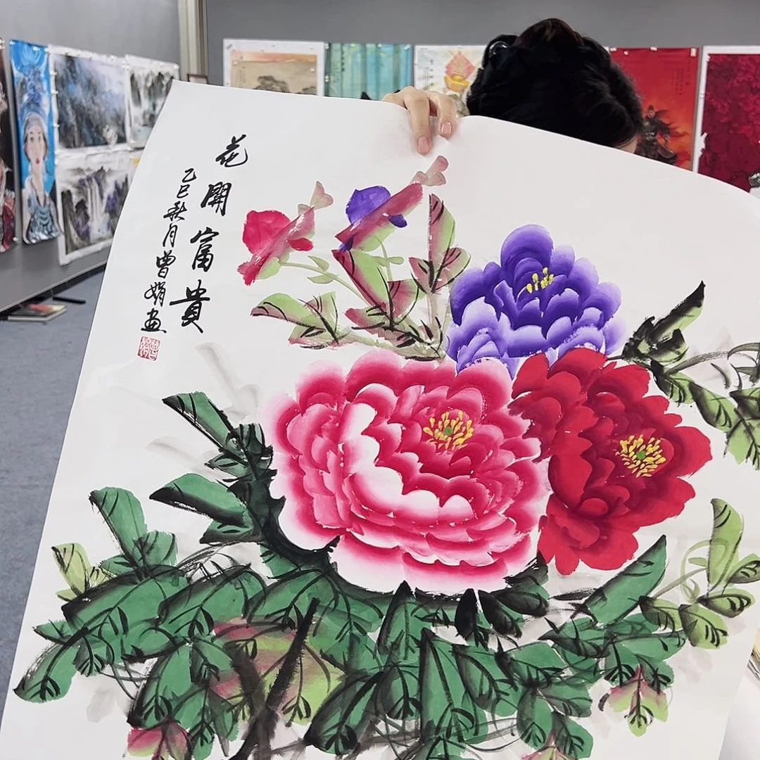 国画事事顺心如意万事如意