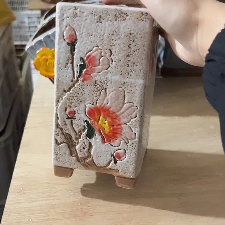 粗陶材质多肉花盆