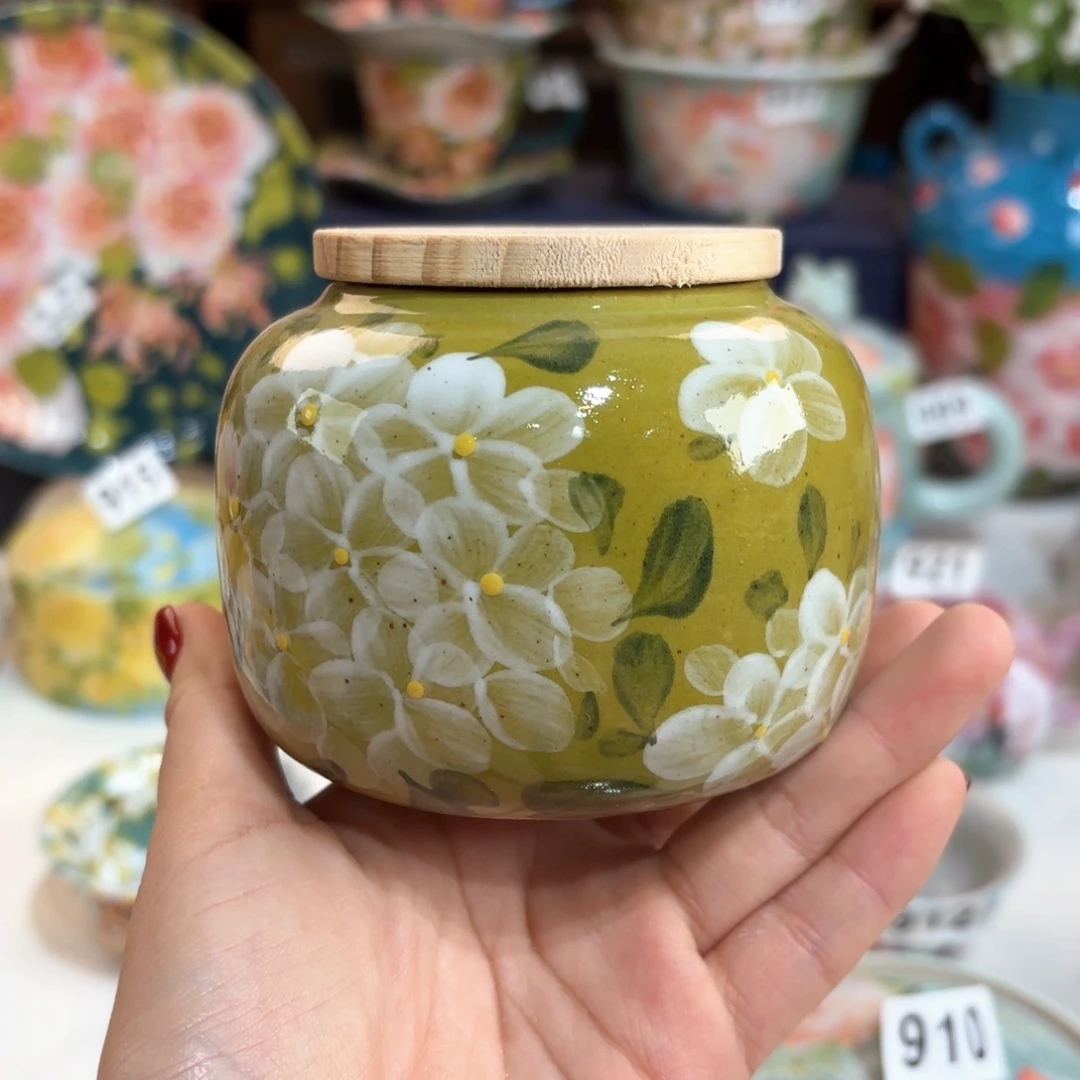 景德镇手绘高温釉下彩陶瓷茶具