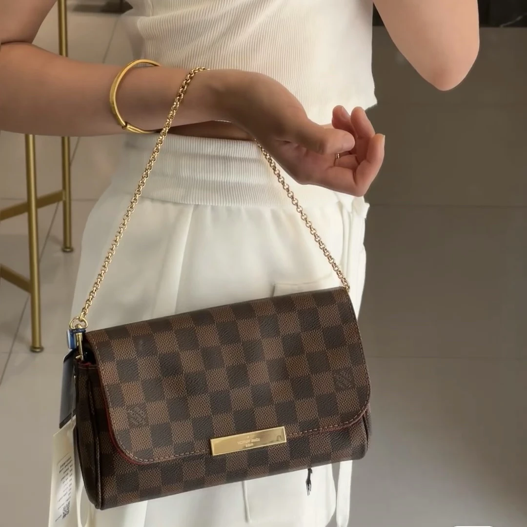 95新 LouisVuitton/路易威登 LV棋盘格挚爱单肩包2484小号