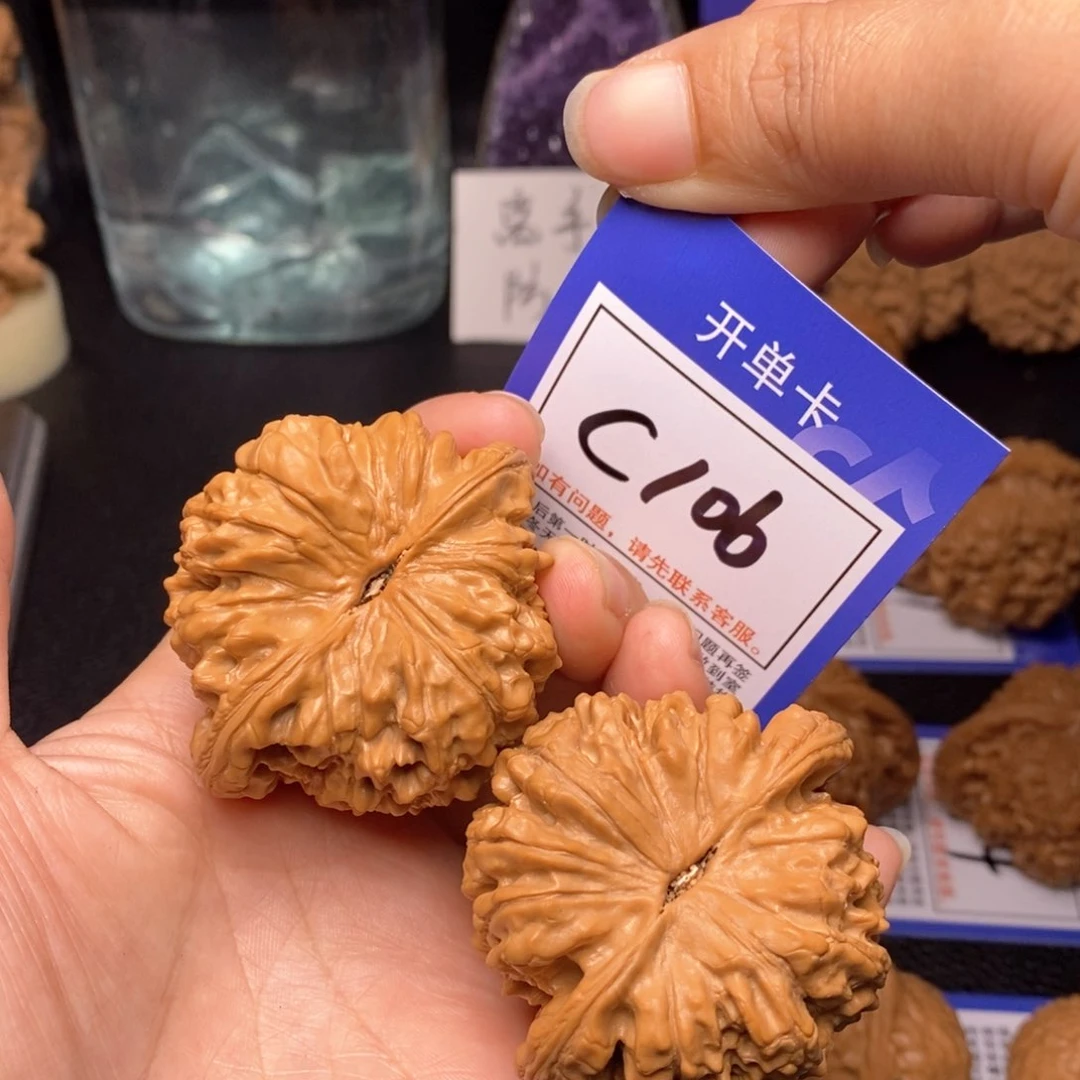 文玩核桃把件53全品官帽c106